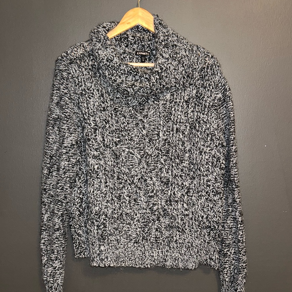 Knit Cowl Neck Sweater